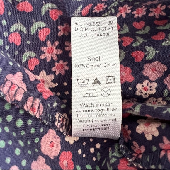 Lilly+Sid Ditsy Floral Dungarees Organic Cotton Jumpsuit 18-24 Months - Picture 7 of 9